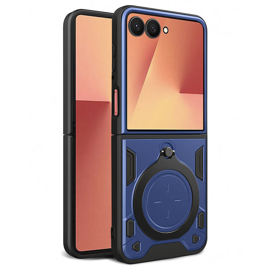 Deksel for Samsung Galaxy Z Flip7 F766, Techsuit, CamGuard Pro, Blå