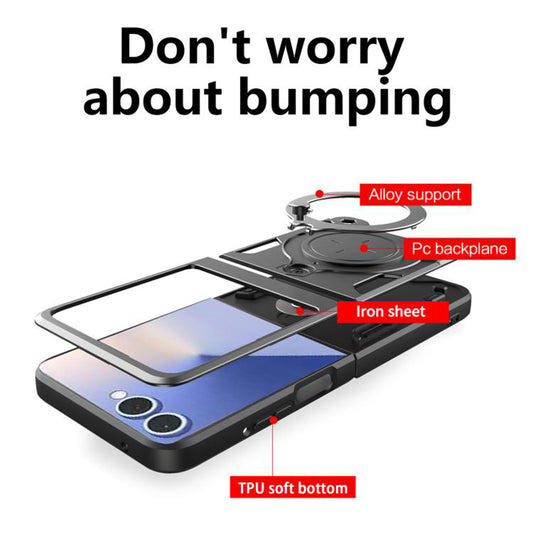 Deksel til Samsung Galaxy Z Flip7 F766, Techsuit, CamGuard Pro, Lilla