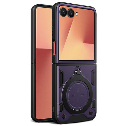 Deksel til Samsung Galaxy Z Flip7 F766, Techsuit, CamGuard Pro, Lilla