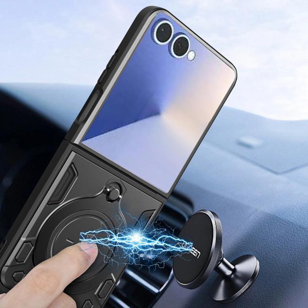 Deksel til Samsung Galaxy Z Flip7 F766, Techsuit, CamGuard Pro, Lilla