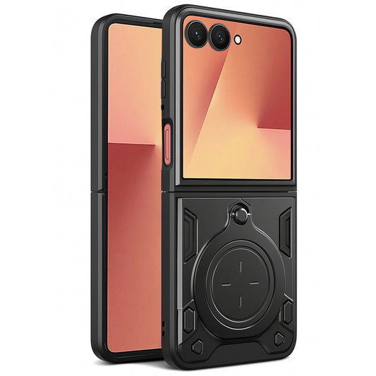 Deksel for Samsung Galaxy Z Flip7 F766, Techsuit, CamGuard Pro, Svart