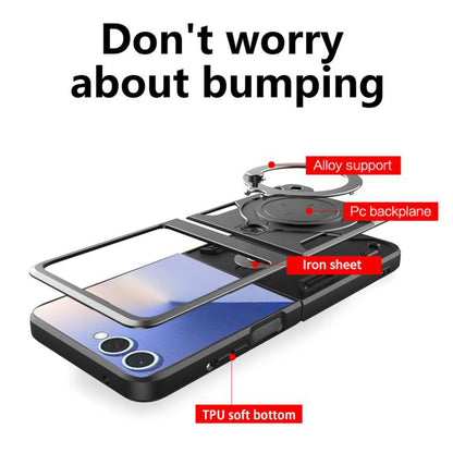 Deksel til Samsung Galaxy Z Flip7 F766, Techsuit, CamGuard Pro, Rød