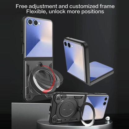 Deksel til Samsung Galaxy Z Flip7 F766, Techsuit, CamGuard Pro, Rød