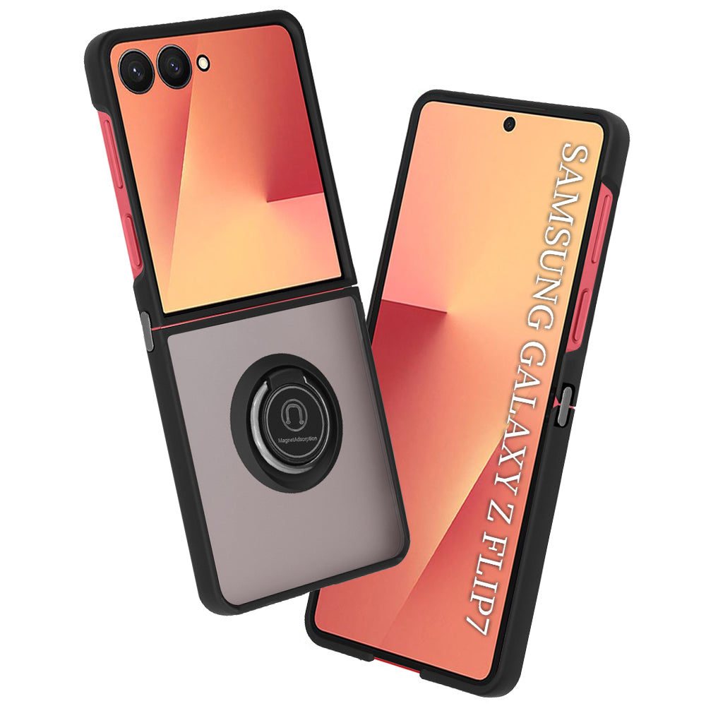 Deksel for Samsung Galaxy Z Flip7 F766, Techsuit, Glinth, Svart
