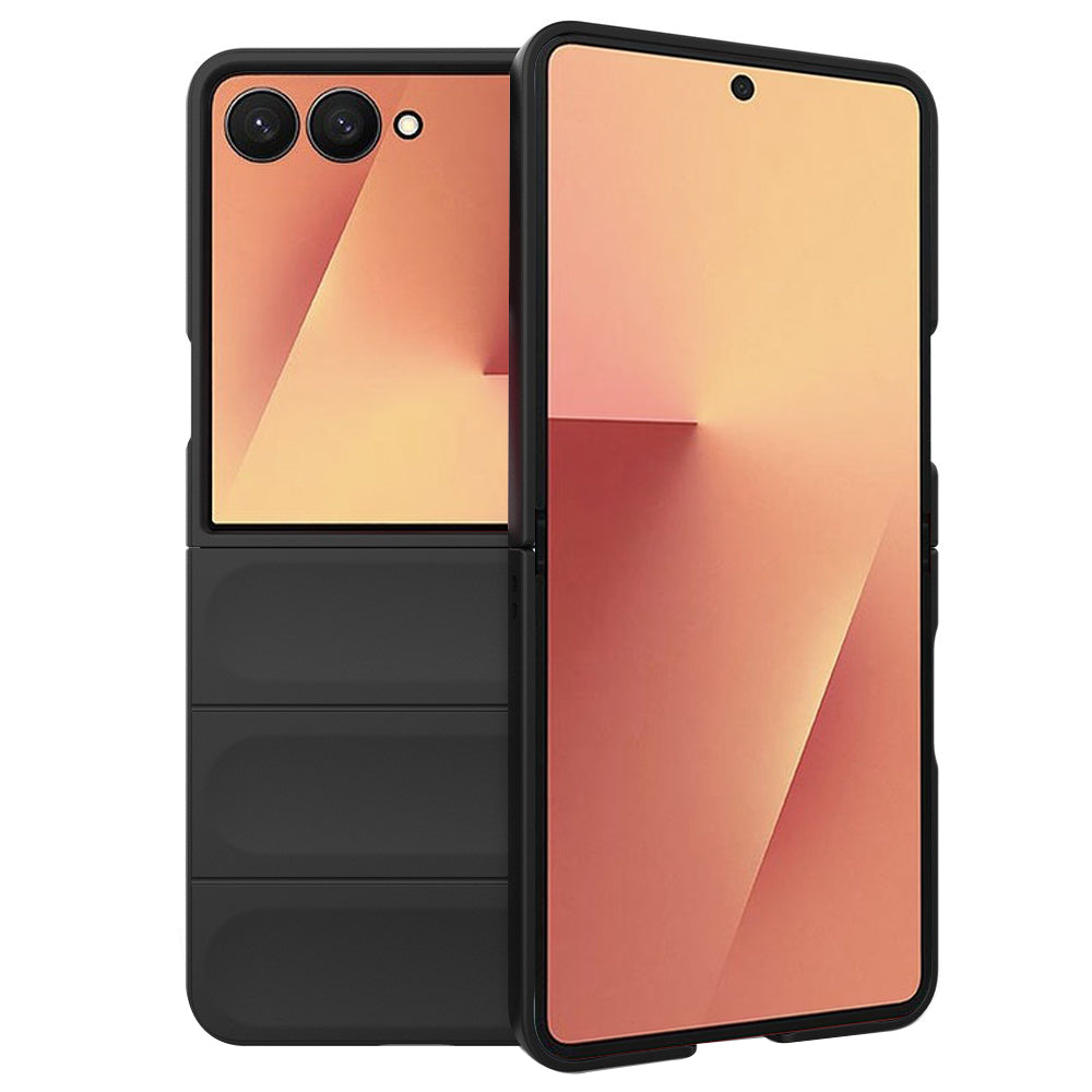 Deksel for Samsung Galaxy Z Flip7 F766, Techsuit, Magic Shield, Svart
