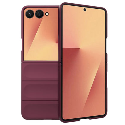 Deksel for Samsung Galaxy Z Flip7 F766, Techsuit, Magic Shield, Burgunder