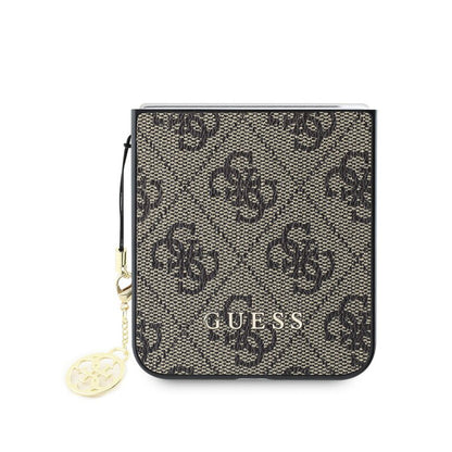 Deksel for Samsung Galaxy Z Flip7 FE F761 / Z Flip6 F741, Guess, 4G Charm, Brun