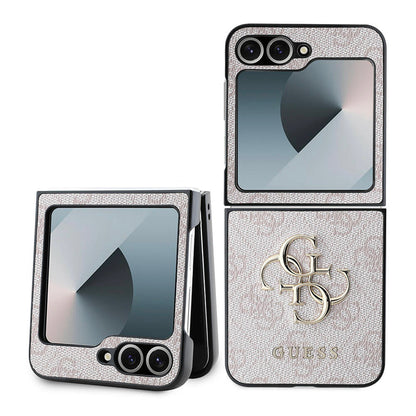Deksel for Samsung Galaxy Z Flip7 FE F761 / Z Flip6 F741, Guess, 4G Metal Logo, Rosa