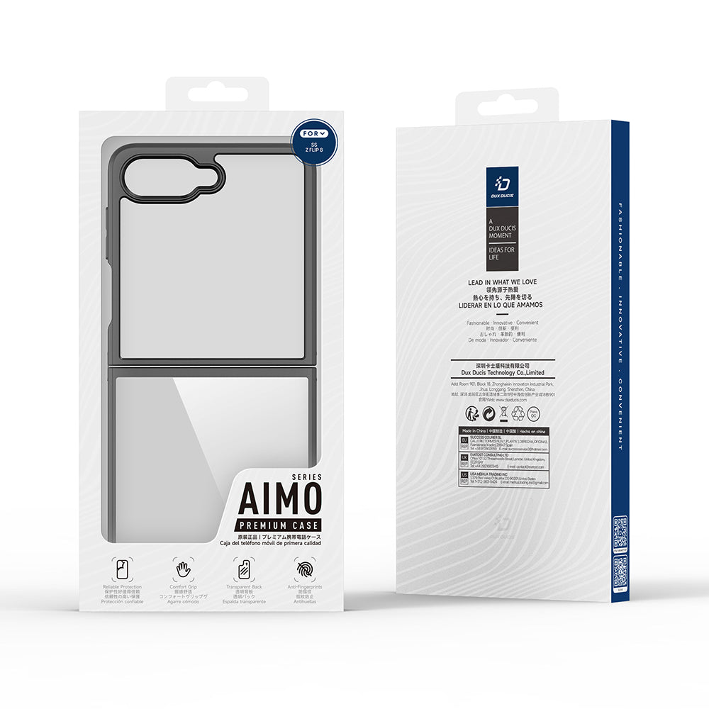 Deksel til Samsung Galaxy Z Flip8 F776, DUX DUCIS, Aimo, Svart
