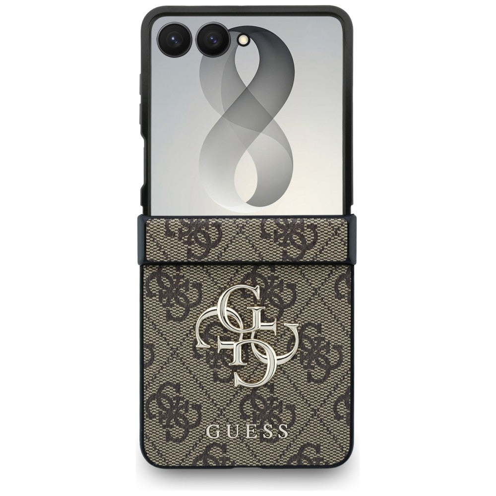 Deksel til Samsung Galaxy Z Flip8 F776, Guess, 4G Big Logo, Brun