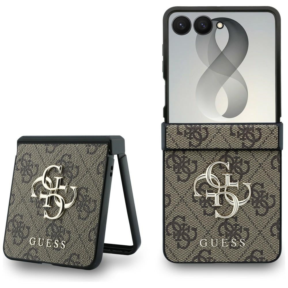 Deksel til Samsung Galaxy Z Flip8 F776, Guess, 4G Big Logo, Brun
