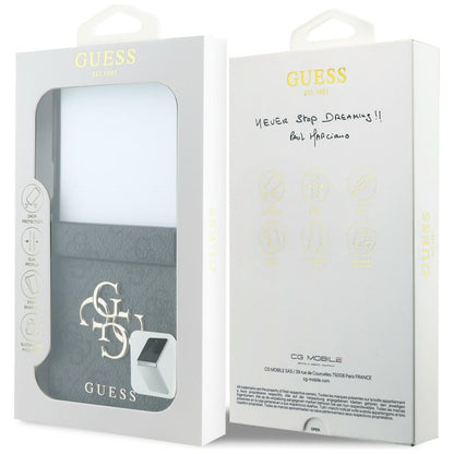 Deksel til Samsung Galaxy Z Flip8 F776, Guess, 4G Big Logo, Svart
