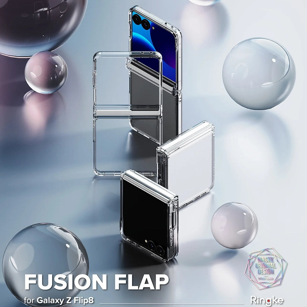 Deksel til Samsung Galaxy Z Flip8 F776, Ringke, Fusion Flap, Transparent