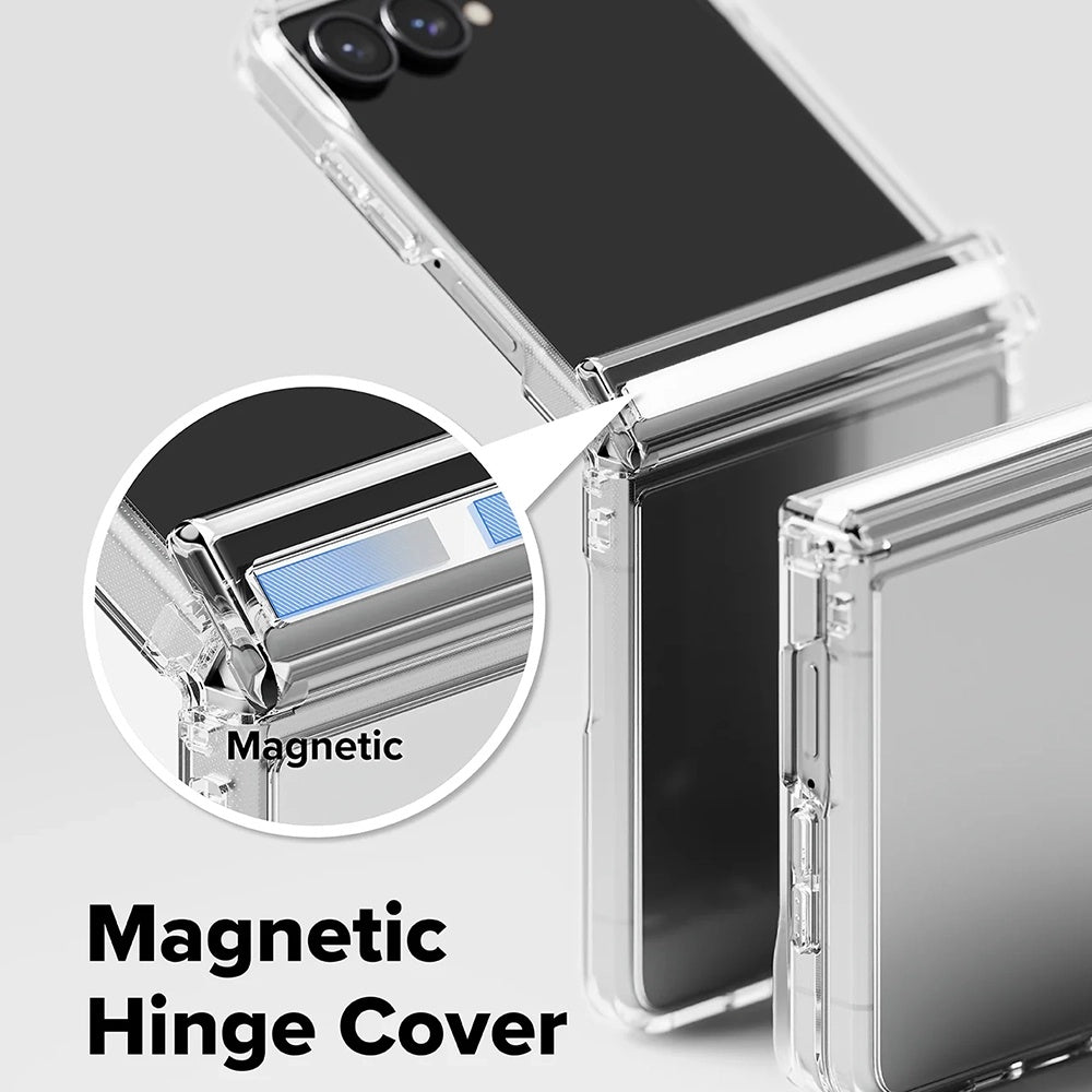 Deksel til Samsung Galaxy Z Flip8 F776, Ringke, Fusion Flap, Transparent