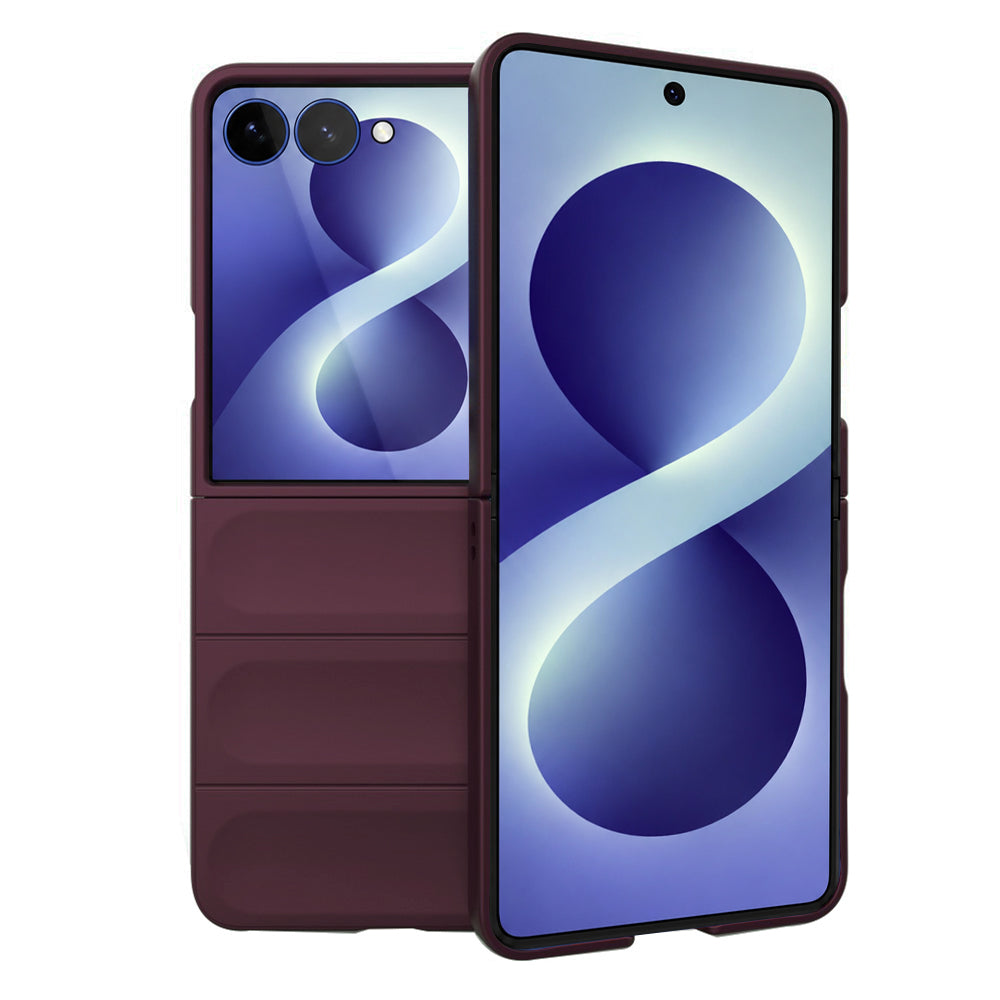 Deksel for Samsung Galaxy Z Flip8 F776, Techsuit, Magic Shield, Burgunder