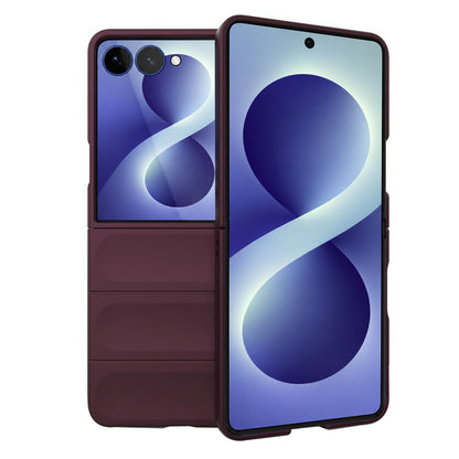 Deksel for Samsung Galaxy Z Flip8 F776, Techsuit, Magic Shield, Burgunder