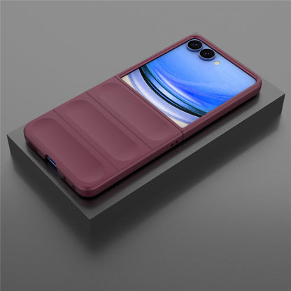 Deksel for Samsung Galaxy Z Flip8 F776, Techsuit, Magic Shield, Burgunder