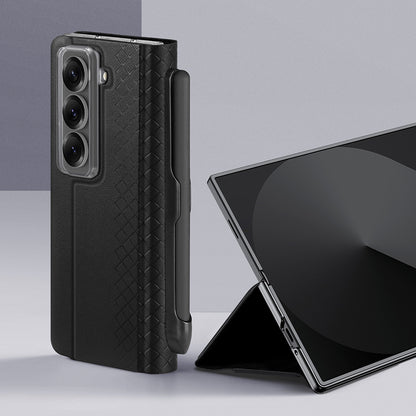 Deksel for Samsung Galaxy Z Fold Special, DUX DUCIS, Bril (med pennholder), svart