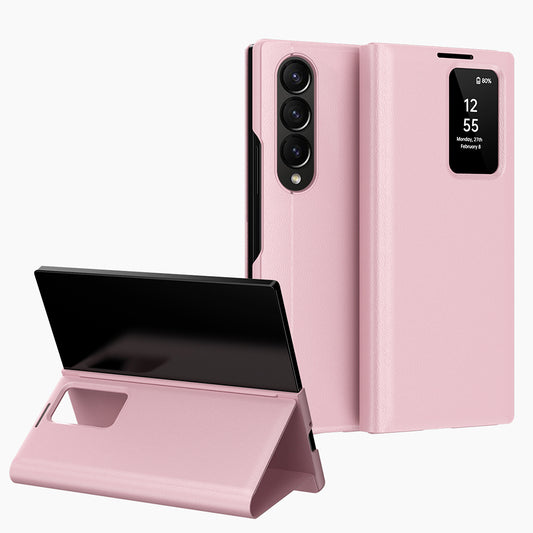 Deksel for Samsung Galaxy Z Fold3 5G F926, Techsuit, SmartView, Rosa