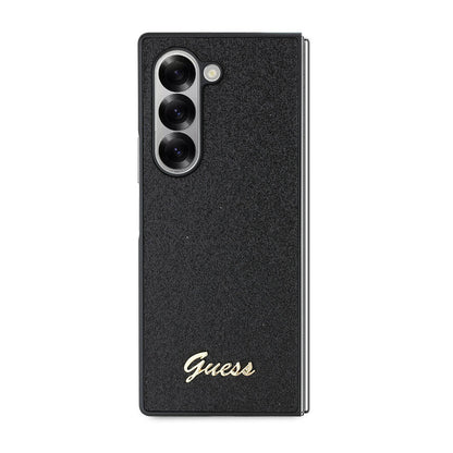 Deksel for Samsung Galaxy Z Fold6 F956, Guess, Glitter Script, Svart