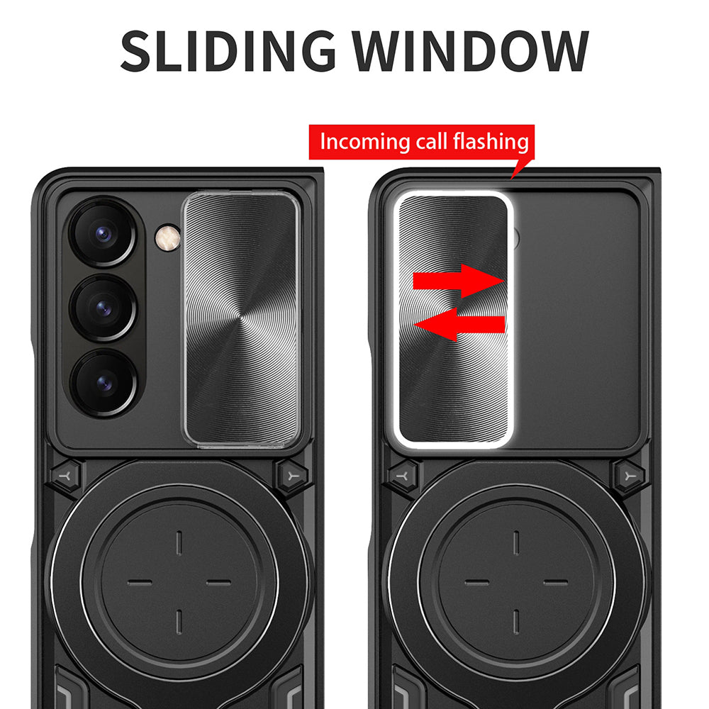Deksel til Samsung Galaxy Z Fold6 F956, Techsuit, CamGuard Pro, Rosa Gull