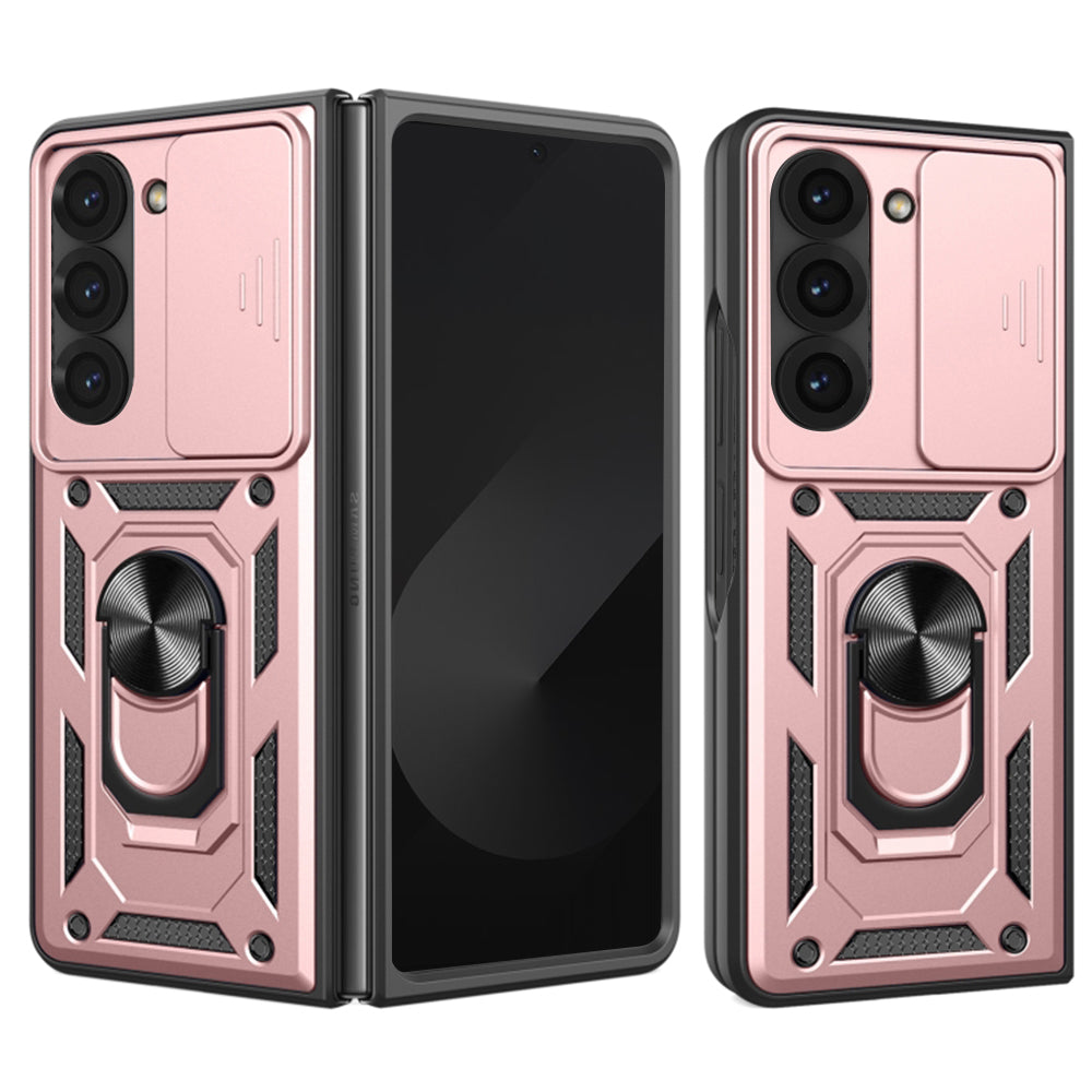 Deksel til Samsung Galaxy Z Fold6 F956, Techsuit, CamShield, Rosa