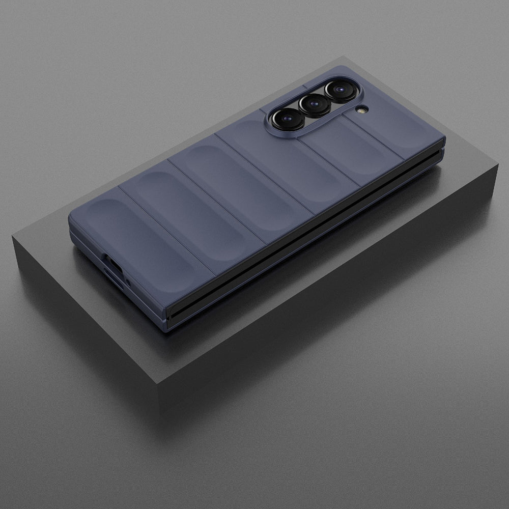Deksel for Samsung Galaxy Z Fold6 F956, Techsuit, Magic Shield, Blå