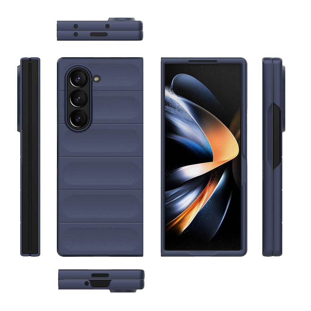Deksel til Samsung Galaxy Z Fold6 F956, Techsuit, Magic Shield, Burgunder