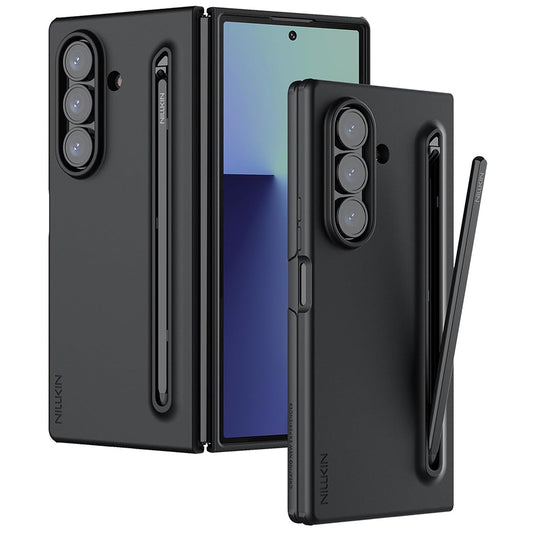 Deksel for Samsung Galaxy Z Fold7 F966, Nillkin, Flex Pure med S-Pen-holder, svart