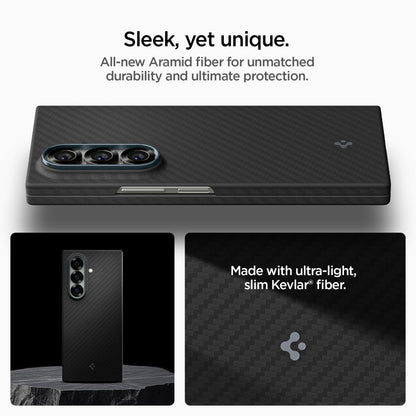 Deksel for Samsung Galaxy Z Fold7 F966, Spigen, Air Skin, Svart ACS09555