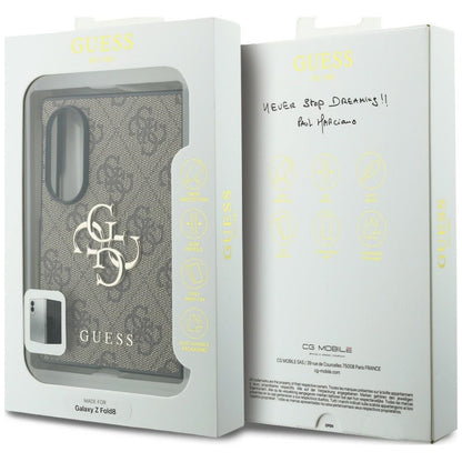 Deksel til Samsung Galaxy Z Fold8 F971, Guess, 4G Big Logo, Brun