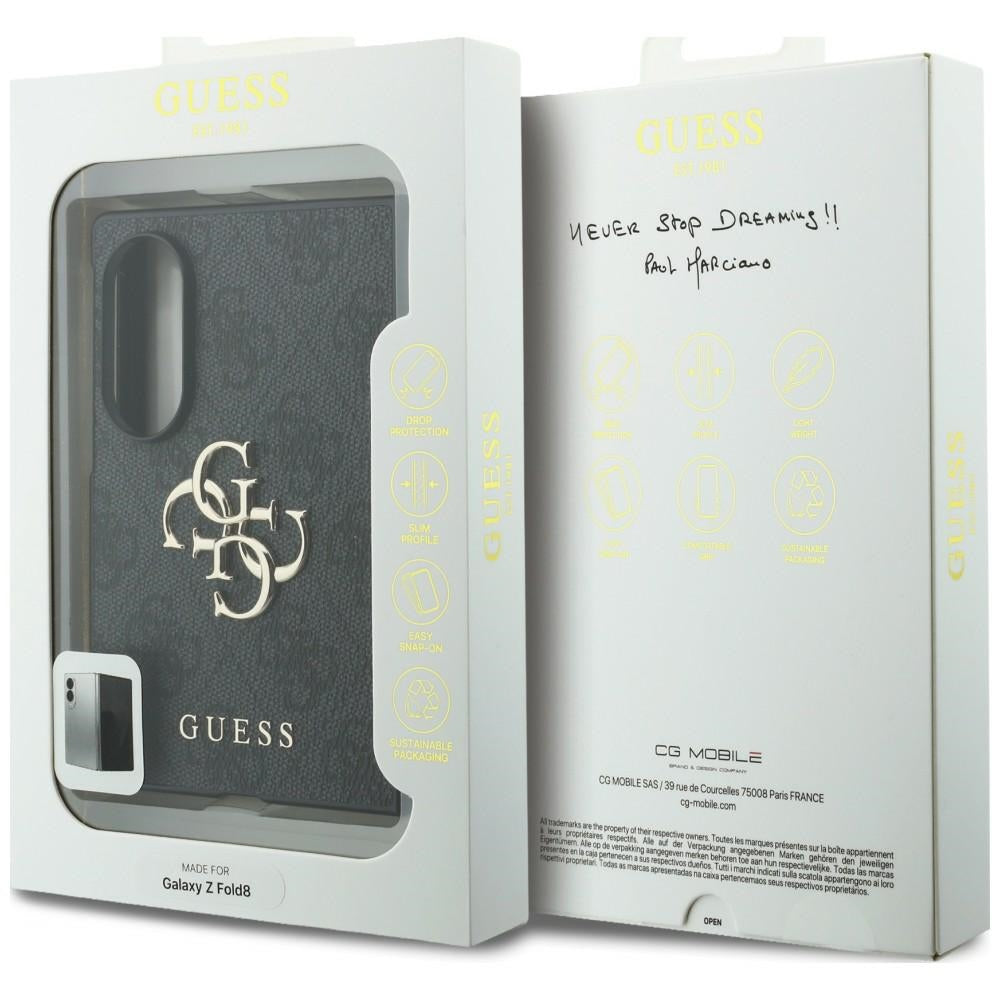 Deksel til Samsung Galaxy Z Fold8 F971, Guess, 4G Big Logo, Svart