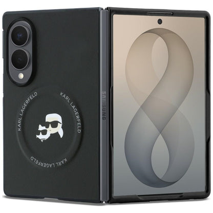 Deksel til Samsung Galaxy Z Fold8 F971, Karl Lagerfeld, Karl & Choupette Hodepin, Svart