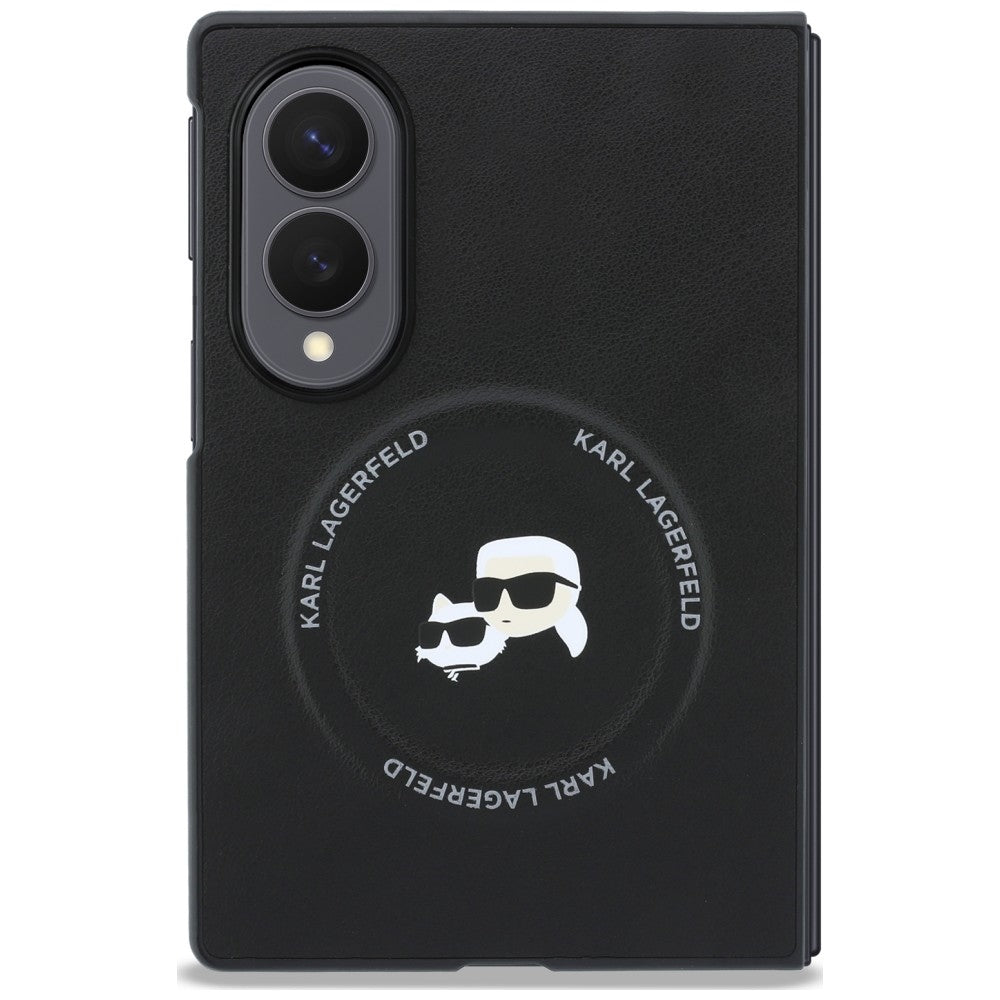 Deksel til Samsung Galaxy Z Fold8 F971, Karl Lagerfeld, Karl & Choupette Hodepin, Svart
