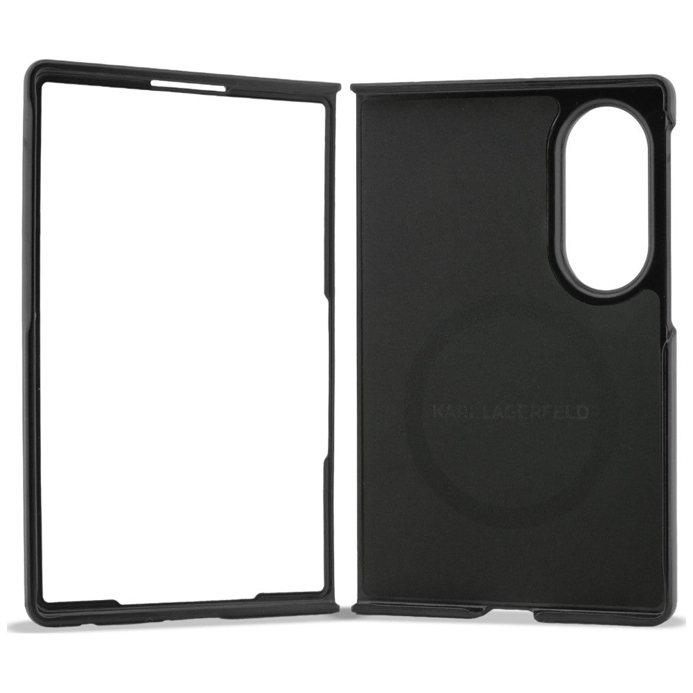 Deksel til Samsung Galaxy Z Fold8 F971, Karl Lagerfeld, Karl & Choupette Hodepin, Svart