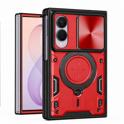 Deksel for Samsung Galaxy Z Fold8 F971, Techsuit, CamGuard Pro, Rød