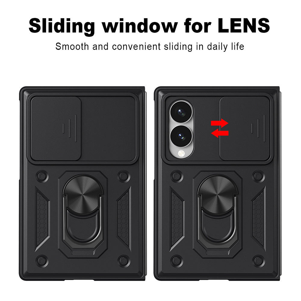 Deksel for Samsung Galaxy Z Fold8 F971, Techsuit, CamShield, Svart