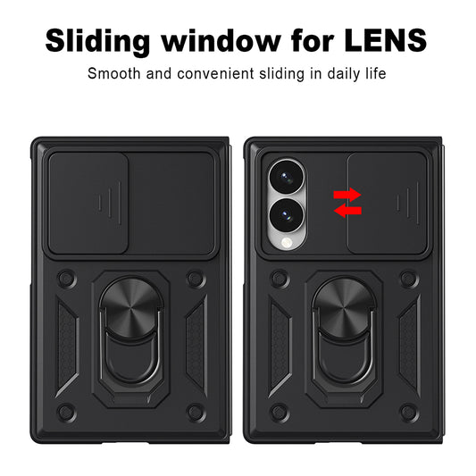 Deksel til Samsung Galaxy Z Fold8 F971, Techsuit, CamShield, Rosa Gull