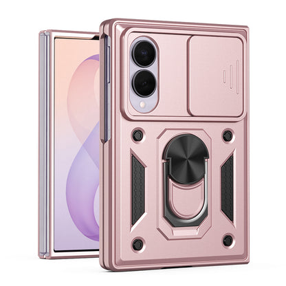 Deksel til Samsung Galaxy Z Fold8 F971, Techsuit, CamShield, Rosa Gull
