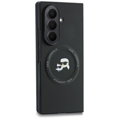 Deksel for Samsung Galaxy Z Fold8 Ultra F976, Karl Lagerfeld, Karl & Choupette Head Pin, Svart