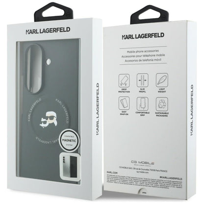 Deksel for Samsung Galaxy Z Fold8 Ultra F976, Karl Lagerfeld, Karl & Choupette Head Pin, Svart