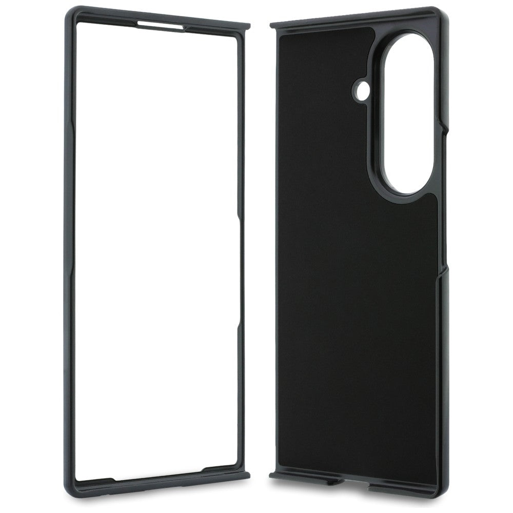 Deksel til Samsung Galaxy Z Fold8 Ultra F976, Karl Lagerfeld, Saffiano Karl & Choupette Metallpin, Svart