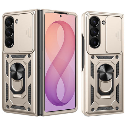 Deksel til Samsung Galaxy Z Fold8 Ultra F976 / Z Fold7 F966, Techsuit, CamShield, Gullfarget