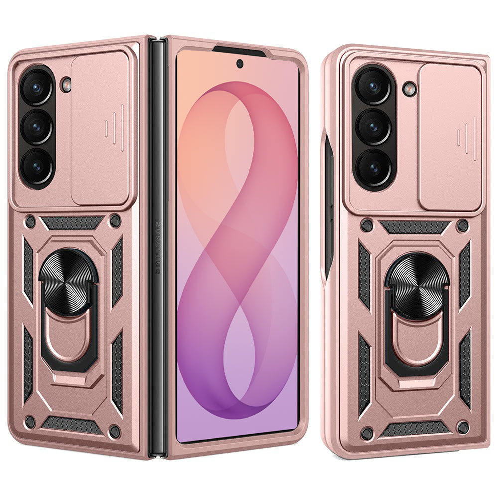 Deksel for Samsung Galaxy Z Fold8 Ultra F976 / Z Fold7 F966, Techsuit, CamShield, Rosa Gull