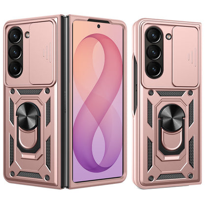 Deksel for Samsung Galaxy Z Fold8 Ultra F976 / Z Fold7 F966, Techsuit, CamShield, Rosa Gull
