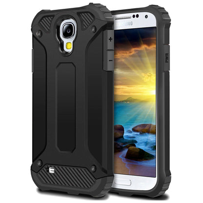 Deksel for Samsung I9500 Galaxy S4, Techsuit, Hybrid Armor, Svart
