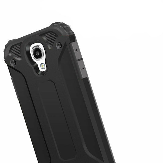 Deksel for Samsung I9500 Galaxy S4, Techsuit, Hybrid Armor, Svart