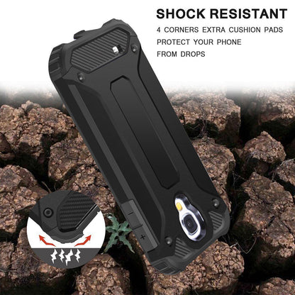 Deksel for Samsung I9500 Galaxy S4, Techsuit, Hybrid Armor, Svart