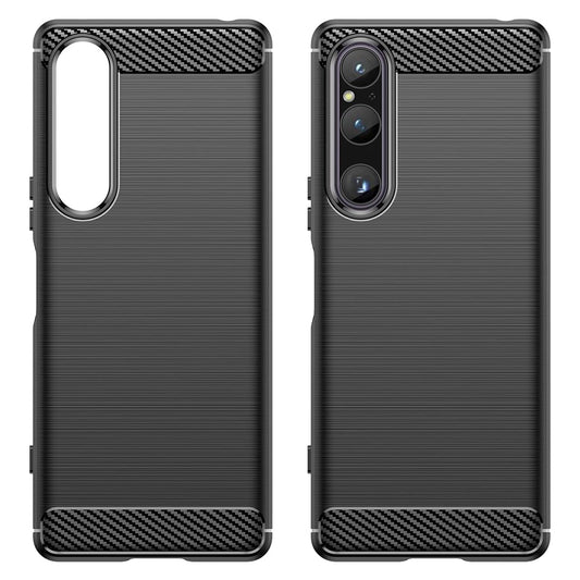 Deksel til Sony Xperia 1 V, Techsuit, Karbon, Svart