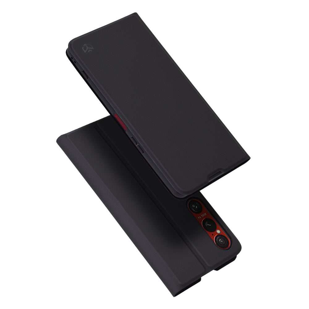 Deksel til Sony Xperia 1 VI, Techsuit, Magskin Book, Svart